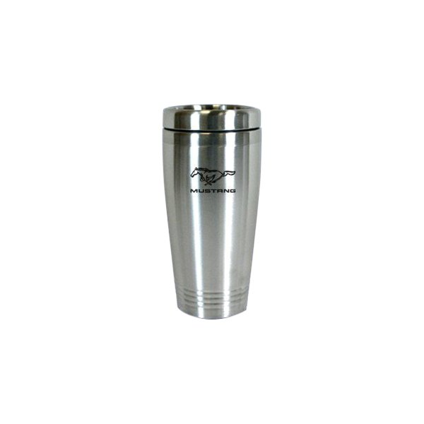Autogold® - Mustang™ 16 fl. oz. Silver Stainless Steel Tumbler