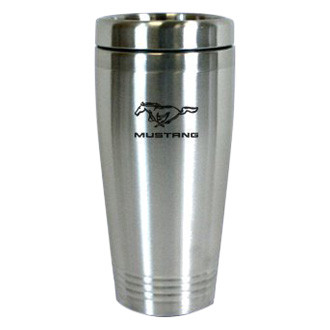 Autogold® - Mustang™ 16 fl. oz. Silver Stainless Steel Tumbler