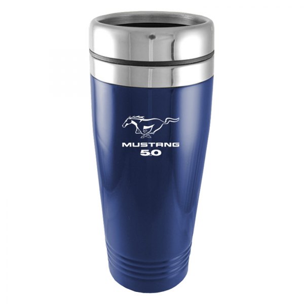 Autogold® - Mustang 5.0™ 16 fl. oz. Blue Stainless Steel Tumbler