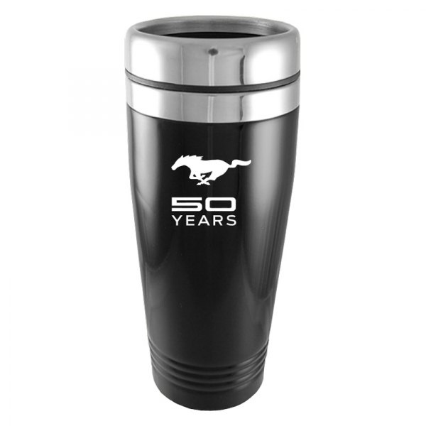 Autogold® - Mustang 50 Years™ 16 fl. oz. Black Stainless Steel Tumbler