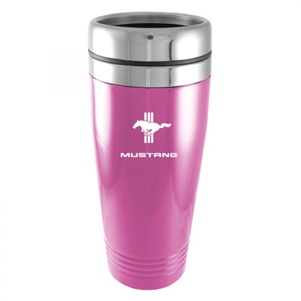 Autogold® - Mustang Tri Bar™ 16 fl. oz. Pink Stainless Steel Tumbler