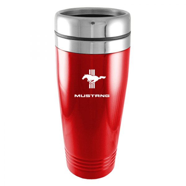 Autogold® - Mustang Tri Bar™ 16 fl. oz. Red Stainless Steel Tumbler