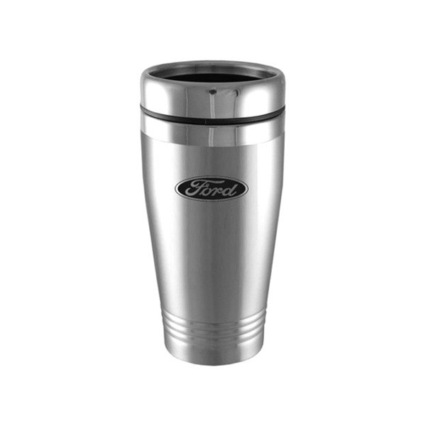 Autogold® - Ford™ 16 fl. oz. Silver Stainless Steel Tumbler