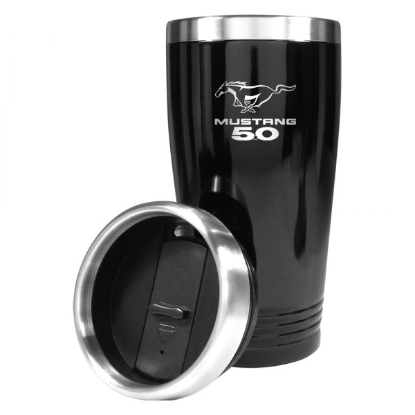 Autogold® - Mustang 5.0™ 16 fl. oz. Black Stainless Steel Tumbler