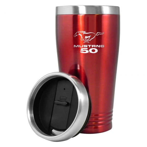 Autogold® - Mustang 5.0™ 16 fl. oz. Red Stainless Steel Tumbler