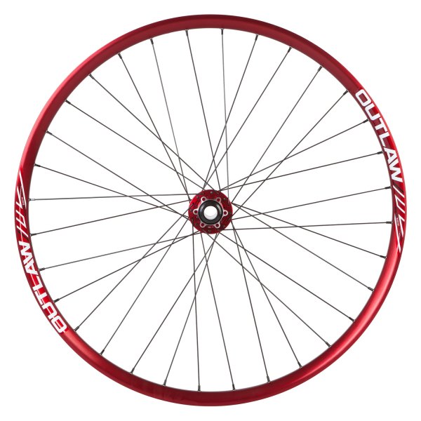 Azonic® - Outlaw 27.5" Red Aluminum Wheel Set