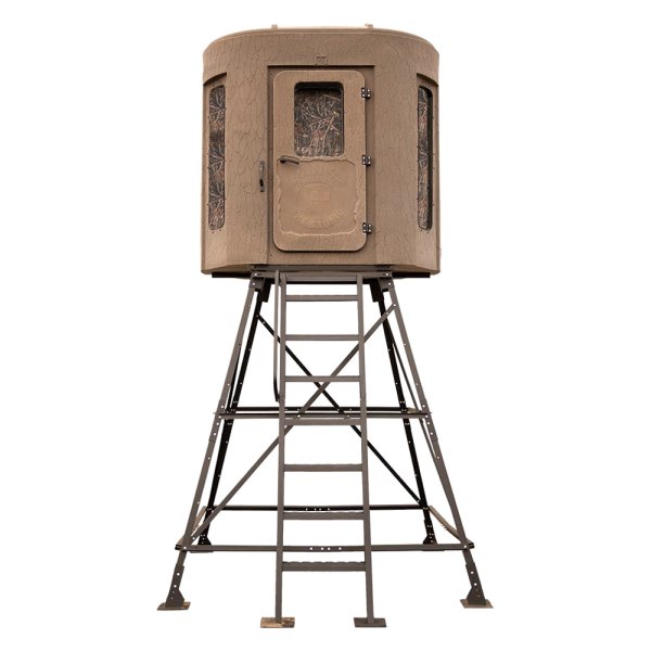 Banks Outdoors® - The Stump 2 Vision Series Whitetail Properties Pro Hunter 6.5' L x 4' W Weathered Wood Hunting Blind