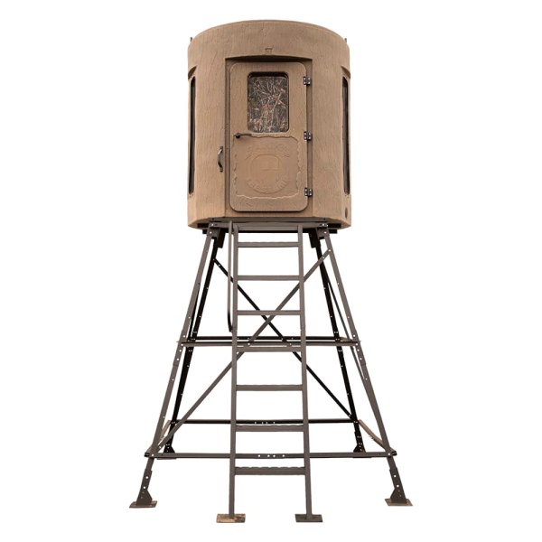 Banks Outdoors® - The Stump 3 Vision Series Whitetail Properties Pro Hunter 64" x 80" Weathered Wood Hunting Blind