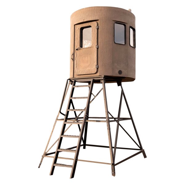 Banks Outdoors® - The Stump 4 Limited Edition 360° 77" x 80" Weathered Wood Hunting Blind