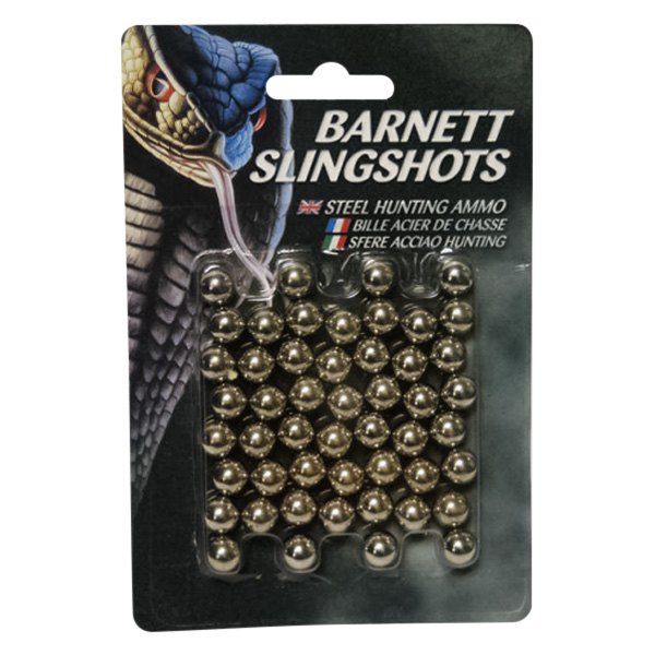 Barnett® - 0.38 Cal Steel Slingshot Target Ammo, 50 Pieces