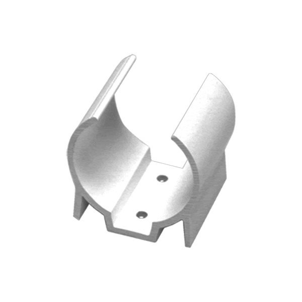 Beckson® - Clip-Mate™ White Plastic Clip for 1-1/2"-2" D Poles, 2 Pieces