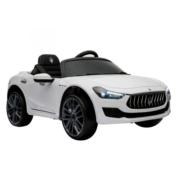 Best Ride On Cars® - Maserati Ghibli 12 V White Electric Car (2-5 Years)