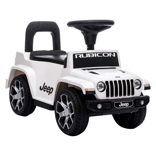 Best Ride On Cars® - 3-in-1 Jeep Rubicon White Push Car (1-3 Years)