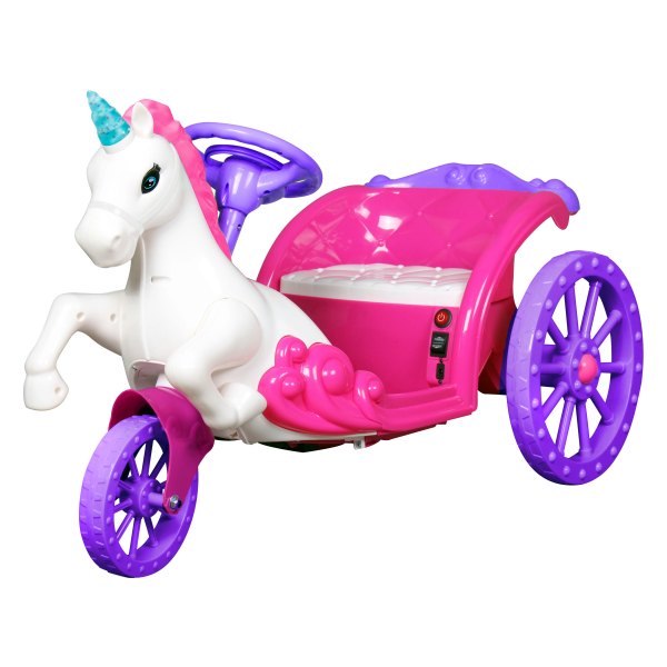 Best Ride On Cars® - Unicorn Carriage 6 V Pink/Purple Electric Car (2-5 Years)