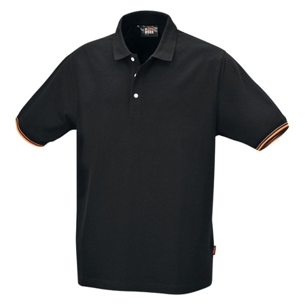 Beta Tools® - Men's Three-Button XX-Large Black Polo Shirt