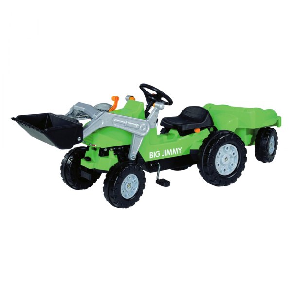 Big Toys® - Big Jimmy™ Green Pedal Tractor Loader & Trailer (3-6 Years)