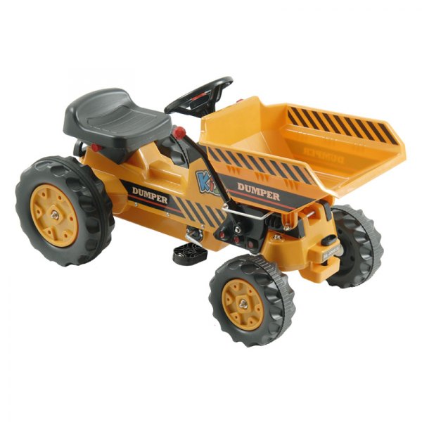Big Toys® - Kalee™ Yellow Pedal Tractor with Dump Bucket (3+ Years)