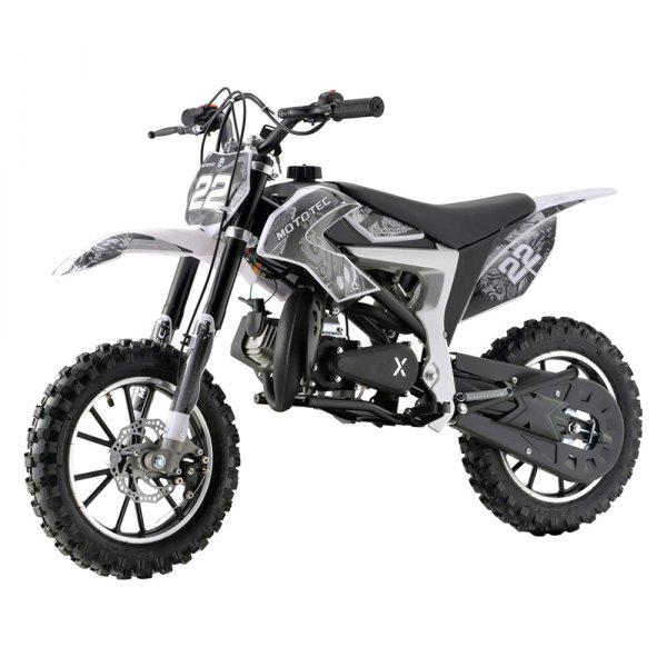 Big Toys® - Demon 50cc 2-Stroke White Gas Dirt Bike (13+ Years)