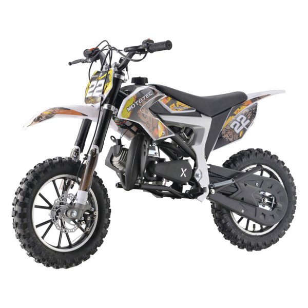 Big Toys® - Demon 50cc 2-Stroke Yellow Gas Dirt Bike (13+ Years)