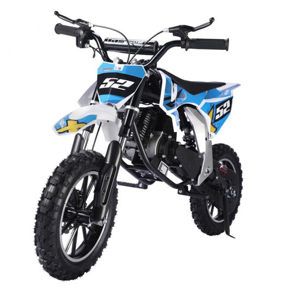 Big Toys® - MotoTec™ Warrior 52cc 2-Stroke Blue Gas Dirt Bike (13+ Years)