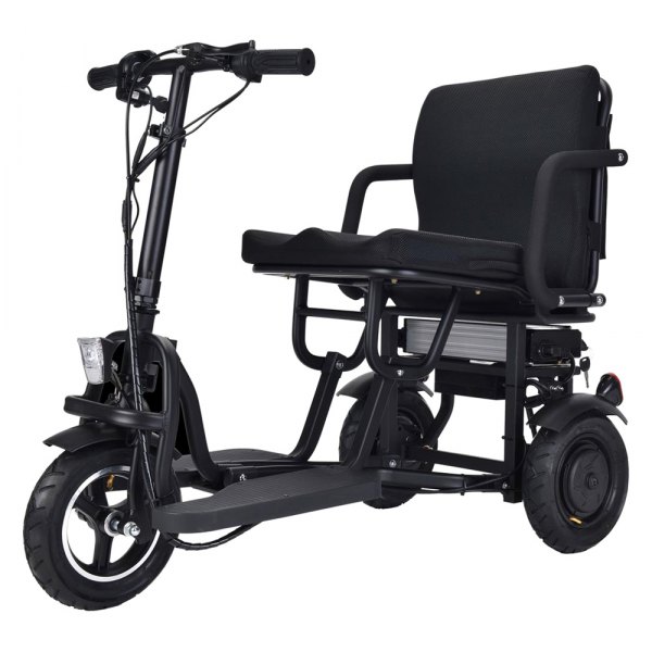 Big Toys® - MotoTec™ Folding Mobility 48 V 700 W Black Dual Motor Electric Trike