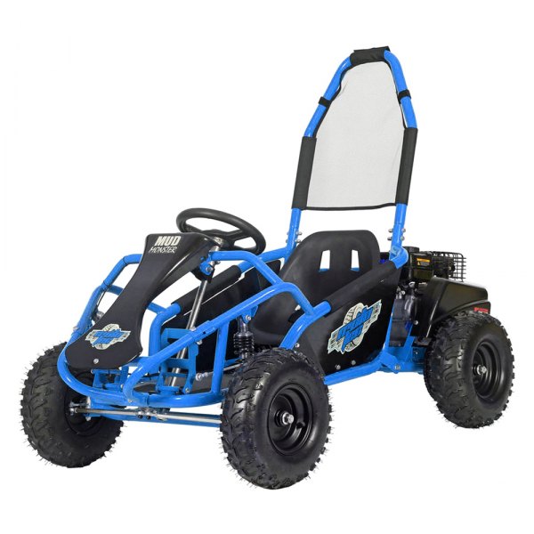 Big Toys® - MotoTec™ Mud Monster 98cc Blue Full Suspension Gas Go Kart (13+ Years)
