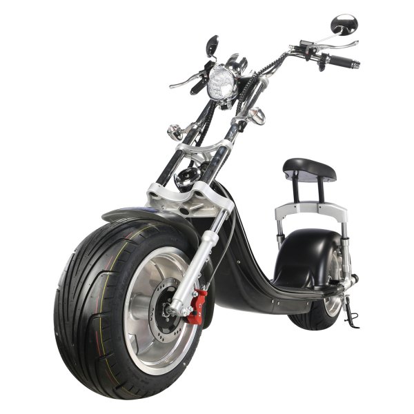 Big Toys® - MotoTec™ Knockout 60 V 2500 W Black Seated Electric Scooter (16+ Years)