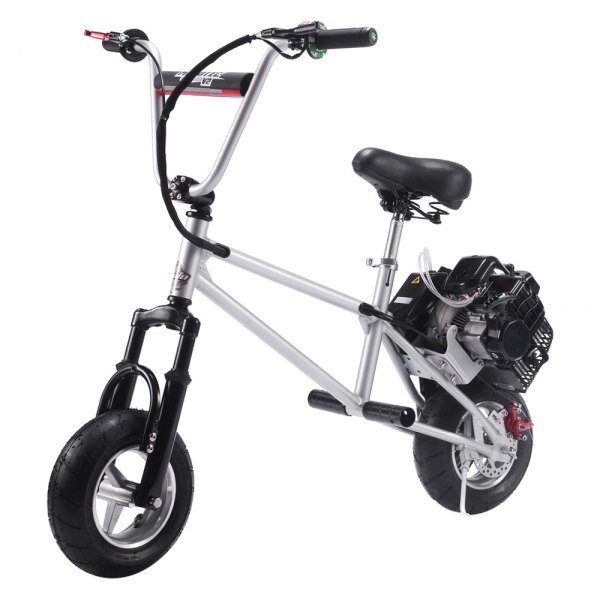 Big Toys® - MotoTec™ V2 49cc Silver Gas Mini Bike (13+ Years)