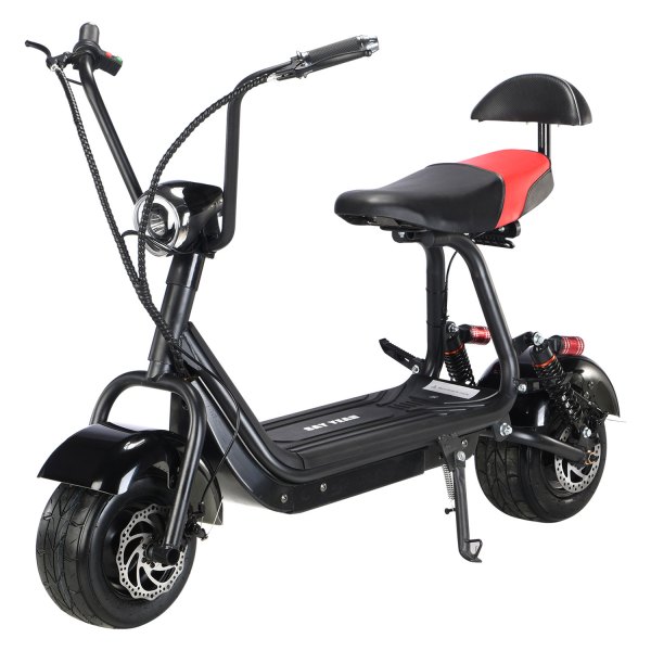 Big Toys® - MotoTec™ Mini Fat Tire 48 V 500 W Black Seated Electric Scooter (13+ Years)
