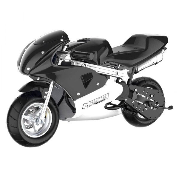 Big Toys® - MotoTec™ Phantom 49cc 2-Stroke Black Gas Pocket Bike (13+ Years)