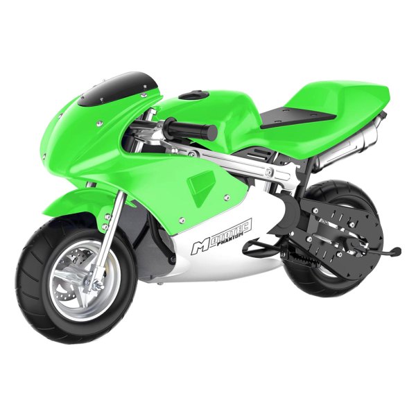 Big Toys® - MotoTec™ Phantom 49cc 2-Stroke Green Gas Pocket Bike (13+ Years)
