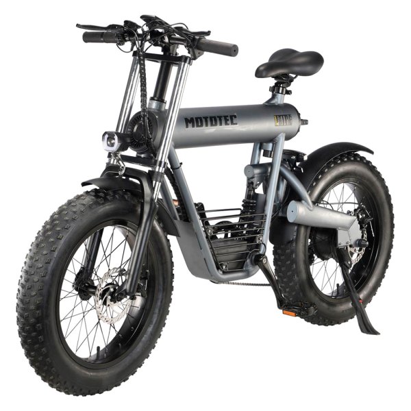 Big Toys® - MotoTec™ Roadster 48 V 500 W Grey Lithium Electric Bicycle
