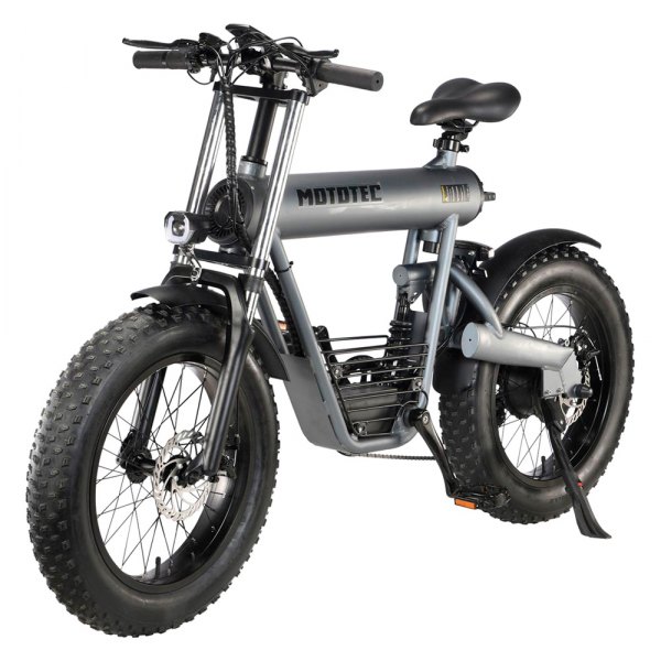 Big Toys® - MotoTec™ Roadster 48 V 500 W Grey Lithium Electric Bicycle