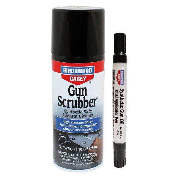 Birchwood Casey® - Gun Scrubber™ 10 fl. oz. / 0.25 fl. oz. Synthetic Firearm Cleaner & Dual Applicator Pen Kit