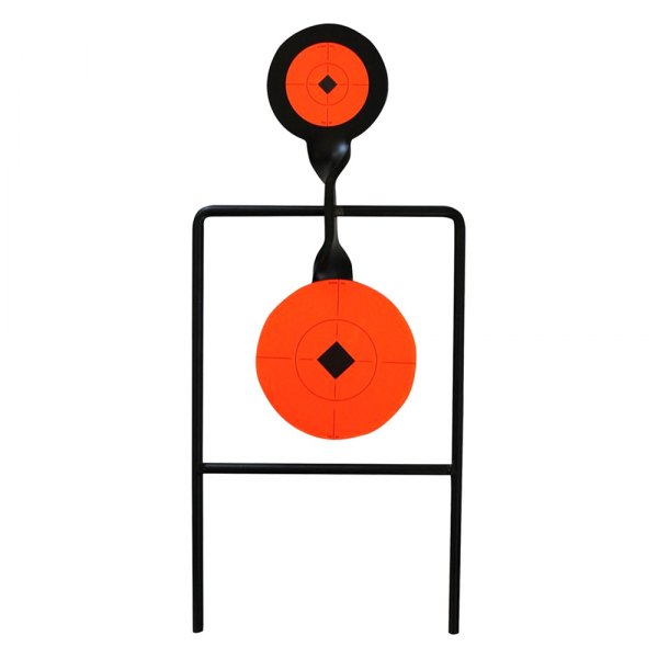 Birchwood Casey® - World of Targets™ Super Double Mag™ Resetting Black/Orange Spinning Target