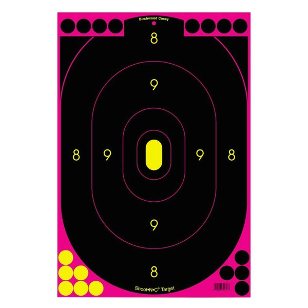 Birchwood Casey® - Shoot-N-C™ Silhouettes 12" x 18" Pink Targets, 5 Pieces