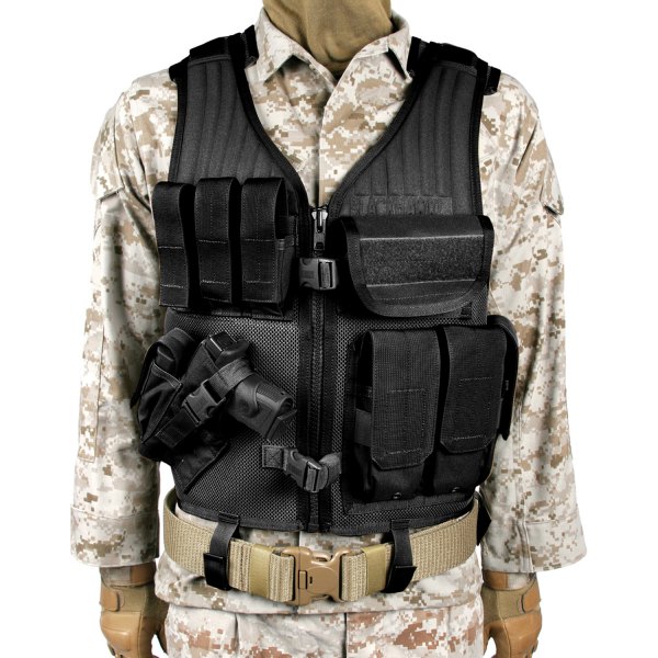 Blackhawk® - Omega Elite™ Black Cross Draw/Pistol Magazine Tactical Chest Vest