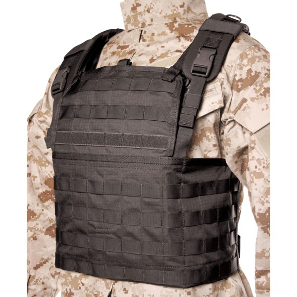 Blackhawk® - S.T.R.I.K.E.™ 23" x 8" Black Lightweight Commando Recon Tactical Chest Vest
