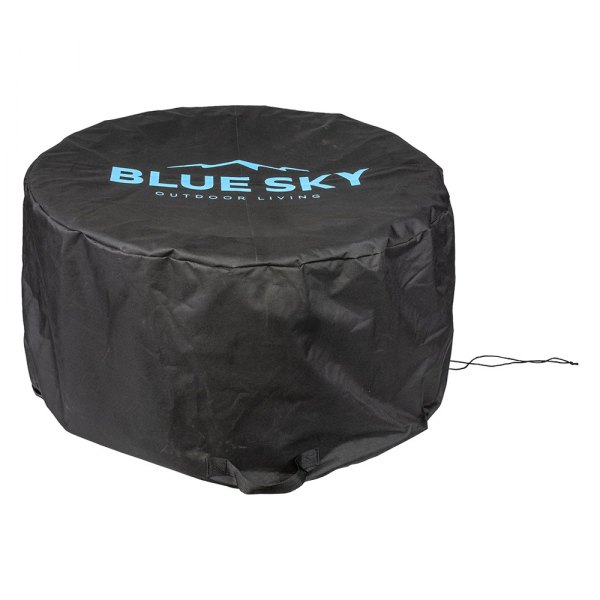 Blue Sky® - Round Black Protective Cover for The Mammoth Patio Fire Pit (34" D x 18.5" H)