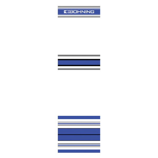 Bohning® - 7" Standard Crested Blue Pattern Arrow Wraps
