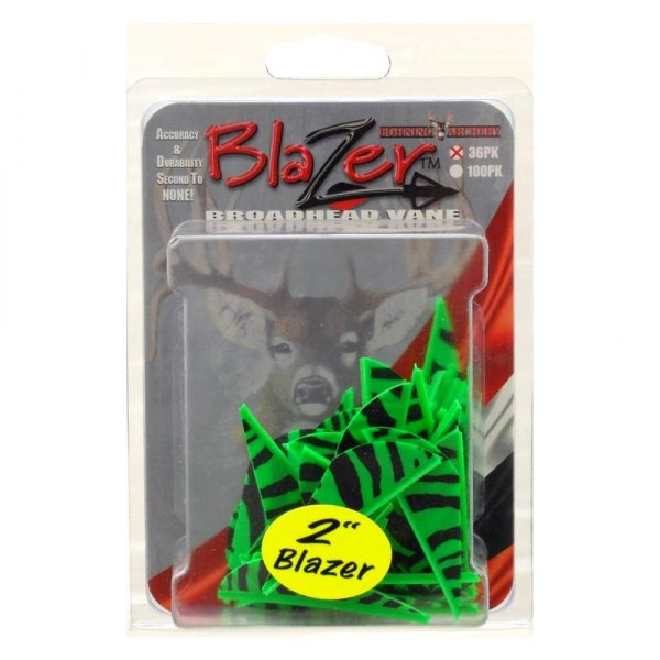 Bohning® - Blazer™ 2" Green Tiger Vanes, 36 Pcs
