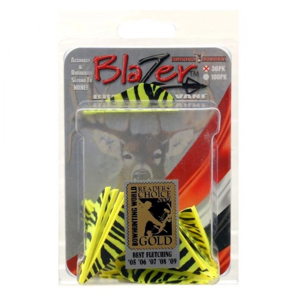 Bohning® - Blazer™ 2" Yellow Tiger Vanes, 36 Pcs