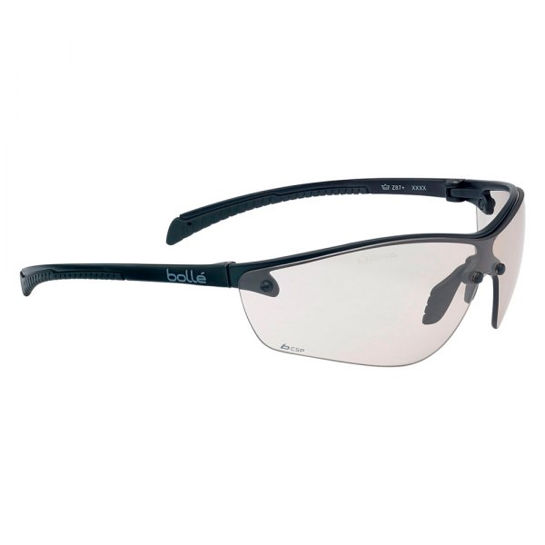 Bolle® - Silium+ Anti-Fog Black Matte Frame Copper Polycarbonate Semi-Rimless Glasses