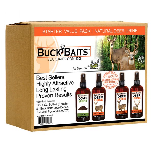 Buck Baits® - 3 oz. Doe/Estrus Max/Buck/Earth Cover Scent Kit