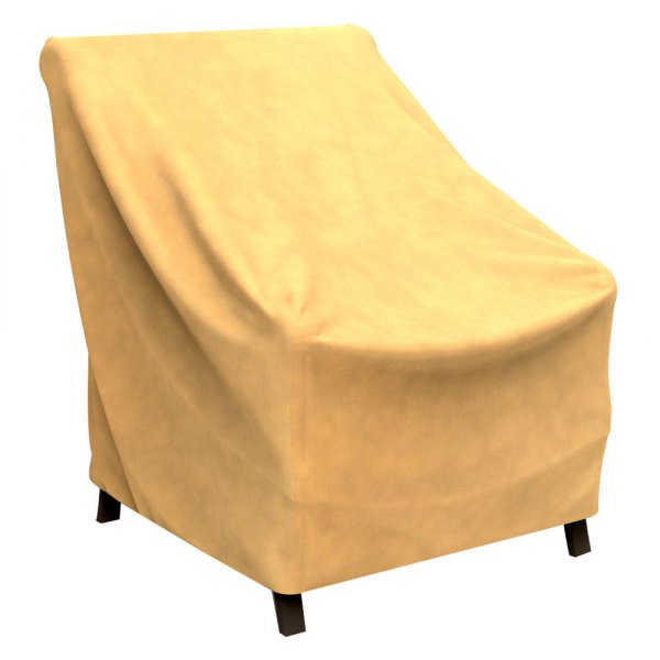 Budge® - Hillside Black/Tan Weave NeverWet™ Patio Chair Cover