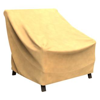Budge® - Hillside Black/Tan Weave NeverWet™ Patio Chair Cover