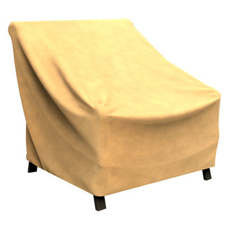Budge® - Hillside Black/Tan Weave NeverWet™ Patio Chair Cover