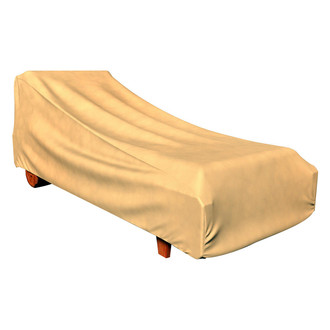 Budge® - Hillside Black/Tan Weave NeverWet™ Single Patio Chaise Cover