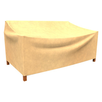 Budge® - Hillside Black/Tan Weave NeverWet™ Patio Sofa Cover