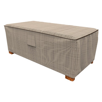 Budge® - English Garden Tan Tweed Rectangular Patio Table Cover